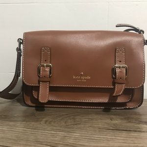 Kate Spade Brown Leather Saddle Bag